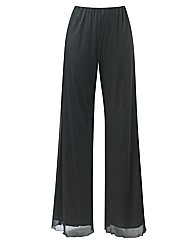 Wide Leg Palazzo Trousers Length 27in