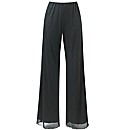 Wide Leg Palazzo Trousers Length 27in