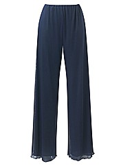 Wide Leg Palazzo Trousers Length 27in