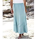 Linen Blend Skirt Length 33in