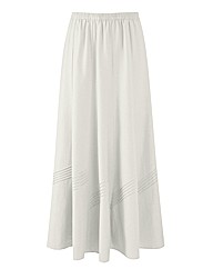 Linen Blend Skirt Length 27in