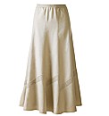 Linen Blend Skirt Length 27in