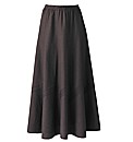 Linen Blend Skirt Length 27in