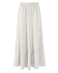 Linen Blend Skirt Length 30in