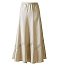 Linen Blend Skirt Length 30in
