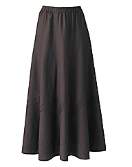 Linen Blend Skirt Length 30in