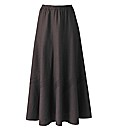 Linen Blend Skirt Length 30in