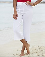 Crinkle Crop Trousers Length 19in