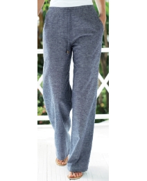 Linen Blend Trousers Length 25in