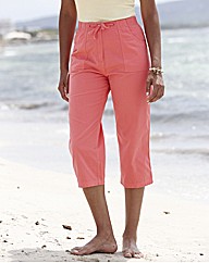 Cotton Crop Trousers Length 19in