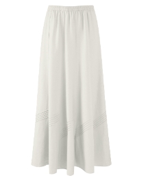 Linen Blend Skirt Length 33in