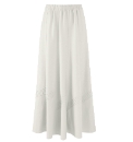 Linen Blend Skirt Length 33in