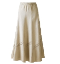 Linen Blend Skirt Length 33in