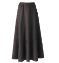 Linen Blend Skirt Length 33in