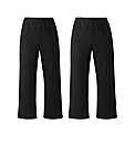 Pack 2 Jersey Crop Trousers Length 21in