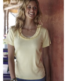 Pack of 3 Jersey Tops with Ruffle