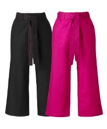 Pack of 2 Belted Crop Trousers 19in
