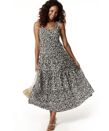 Print Jersey Dress Length 50in