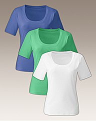 Pack of 3 Basic Cotton T-Shirts