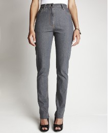 Slim Leg Jeans With Belt Length 27in