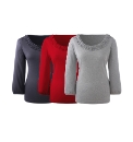 Pack of 3 Ruffle Neck Tops