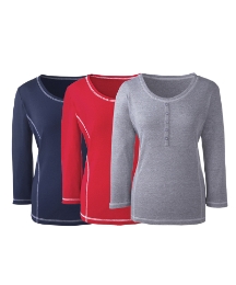 Pack of 3 Stitch Detail Tops