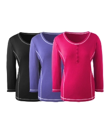 Pack of 3 Stitch Detail Tops