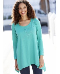 Tunic with Shaped Hem