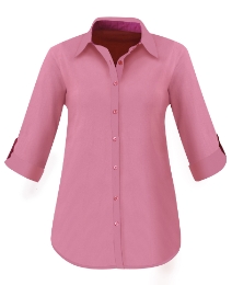 Cotton Shirt with Roll Up Sleeves