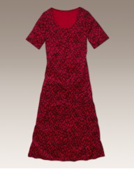 Print Jersey Dress Length 50in