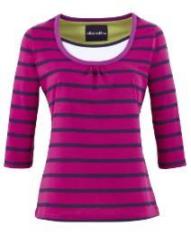 Alice Collins Striped Jersey Top