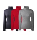 Pack of 3 Rollneck Tops