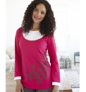 Mock Insert Top with Print Design