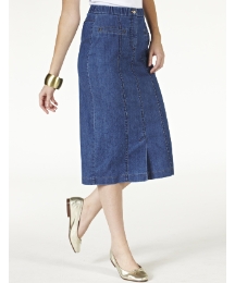 Denim Magi Fit Skirt Length 27in