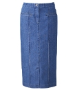Denim Magi Fit Skirt Length 27in