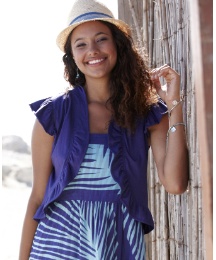 Jersey Frill Shrug Cardigan