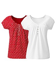 Pack of 2 Jersey Tops