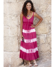 Crinkle Maxi Dress Length 50in