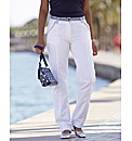 Trousers With Striped Belt Length 29in