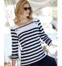 Alice Collins Stripe Jersey Top