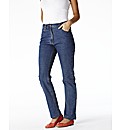 Petite Straight Leg Jeans Length 25in