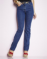 Lower Rise Straight Leg Jeans 33in