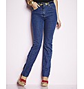 Lower Rise Straight Leg Jeans 33in