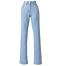 Basic Bootcut Jeans Short Length 28in
