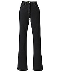 Basic Bootcut Jeans Short Length 28in