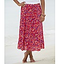 Print Crinkle Skirt Length 27in