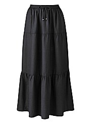 Linen Skirt Length 33in