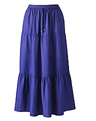 Linen Skirt Length 33in