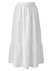 Linen Skirt Length 33in