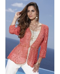 Joanna Hope Beaded Jacket 60cm